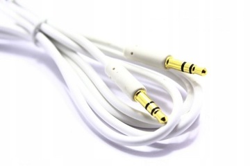 KABEL AUX JACK - JACK 3,5MM BIAŁY 2M VITALCO