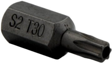 БИТА TORX T30 x 30 мм 10 мм С ОТВЕРСТИЕМ S2