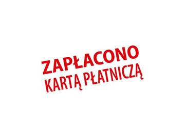 Pieczątka ZAPŁACONO KARTĄ PŁATNICZĄ