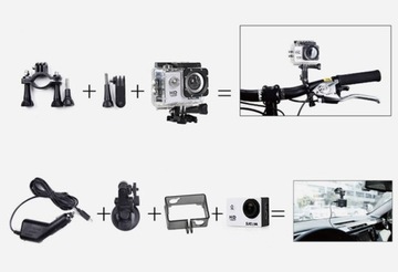 SJCAM SJ4000 Wi-Fi спортивная камера, черная + аккумулятор