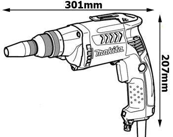 Сетевая отвертка Makita FS2700 PRO с муфтой, безударная, 230В, регулируемая