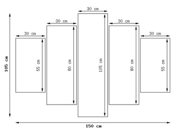 Обои для рабочего стола Балерина 150x105 Танцующие Фиолетовый Триптих