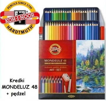 КАРАНДАШИ АКВАРЕЛЬНЫЕ KOH-I-NOOR MONDELUZ 48 цветов 93876