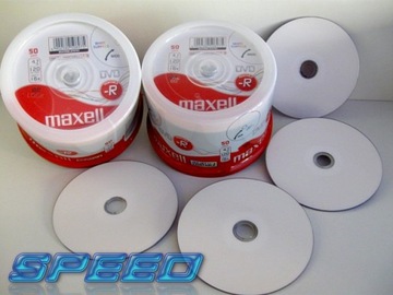 Диски MAXELL DVD-R для печати БЕЛЫЕ для печати 100 шт.