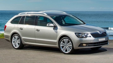 SKODA SUPERB 2 KOMBI Накладка на задний бампер