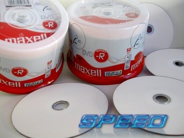 Диски для печати MAXELL DVD-R БЕЛЫЕ для печати 50 шт.