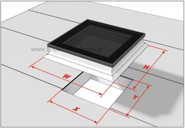 ОКНО ДЛЯ ПЛОСКОЙ КРЫШИ - OKPOL PGX A1 80x80