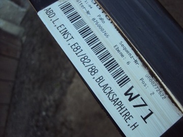 фото thumb №6, Планка пороговая левая bmw 1 e81 e82 e88