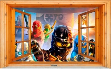 НАКЛЕЙКИ НА НАСТЕНУ 3D LEGO NINJAGO окно