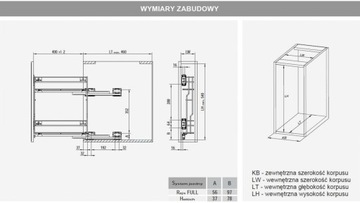 Грузовой вариант REJS multi L 150/2 серебристый HETTICH