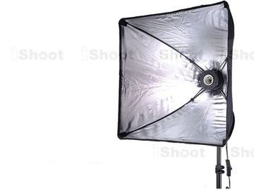 SOFTBOX Набор студийного освещения 60x60см ЛАМПА 85ВТ / 400ВТ Штатив 230см