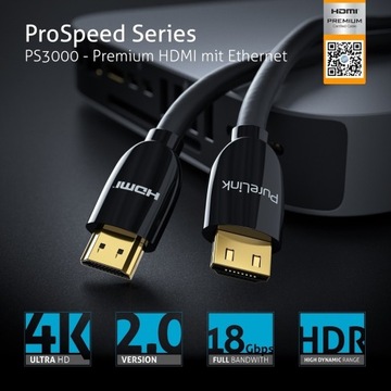 PureLink PS3000-018 Кабель HDMI.org 4K 18 Гбит/с 1,8 м