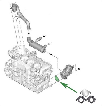 Заглушка EGR 1.4 1.6 HDi CITROEN Berlingo C2 C3 C4