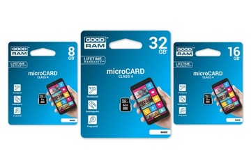 КАРТА GOODRAM MICRO SD ПАМЯТЬ 8 ГБ + АДАПТЕР SDHC