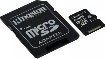 KINGSTON CANVAS micro SDXC 64GB +ADAPTER SD 80MB/s