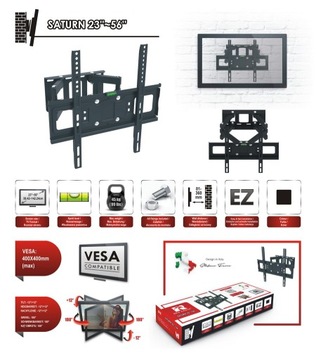 SATURN ПОВОРОТНЫЙ КРОНШТЕЙН ДЛЯ ТЕЛЕВИЗОРА LCD LED ПЛАЗМА 23-56