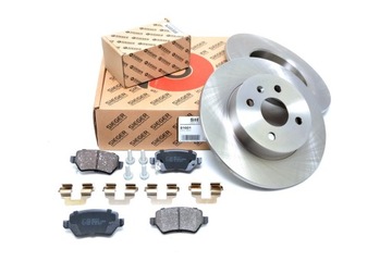 BREMSSCHEIBEN 264MM + BREMSBELÄGE ZURÜCK OPEL MERIVA A 2003-2010R