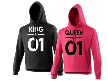 ТОЛСТОВКИ ДЛЯ ПАР ПОДАРОК ​​KING QUEEN MR MRS