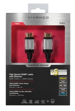 HDMI UHD HDR 3m 4K ARC 24K 18Gb Ethernet Vivanco