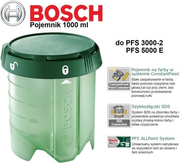 Контейнер BOSCH 1000 мл для PFS 3000-2 PFS 5000 E