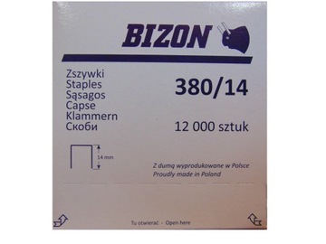 Скобы мебельные Bizon Bea 380/14 12 000 шт.