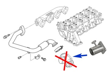 Замена пробки EGR BMW 2.0 2.5 3.0 D M47N M57N