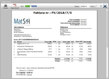 Программа выставления счетов/счетов со складом.