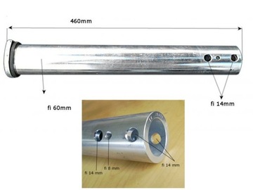 Тормозной тормоз скользящей трубы KNOTT KFG35 fi 60