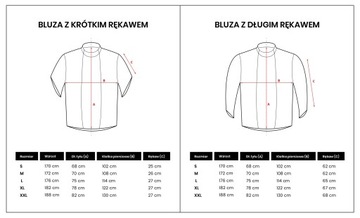 Bluza kucharska - Czarna -Rękaw krótki -Roz L