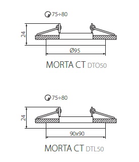 KANLUX Декоративное кольцо MORTA CT-DTO50-SR 26716