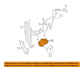 КОМПРЕССОР КОНДИЦИОНЕРА JEEP WRANGLER 2012-2017 гг.