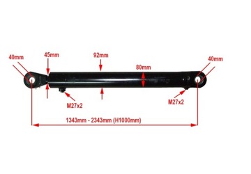 ГИДРАВЛИЧЕСКИЙ ЦИЛИНДР CJ2F 80x45x1000 U40 L=1343