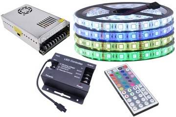 KIT Светодиодная лента 300 RGB 5050 Контроллер IP65 20м