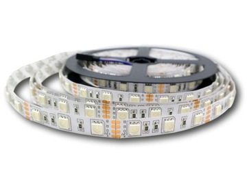 Светодиодная лента 5050 300 LED SMD RGB Full, белая, 5 м