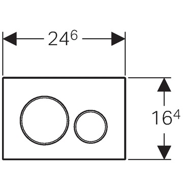 GEBERIT DUOFIX WC FRAME, кнопка SIGMA20, контейнер