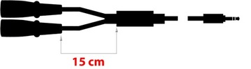 Кабель Klotz 3,5 Jack — 2x XLR «папа», 2,5 м