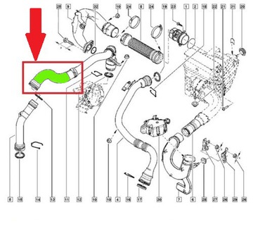 фото thumb №9, Шланг turbo интеркулер renault fluence 1.5dci