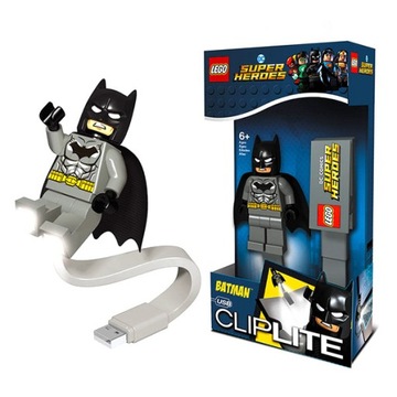 СВЕТОДИОДНАЯ ЛАМПА LEGO SUPER HEROES С ЗАЖИМОМ BATMAN CL20