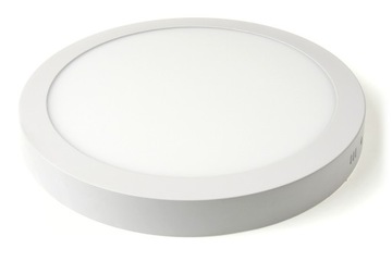 PANEL LED NATYNKOWY OKRĄGŁY 24W PLAFON BIAŁY ZIMNY 6000K