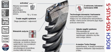 Сверло ударное BOSCH SDS plus 5_8x550x615 мм