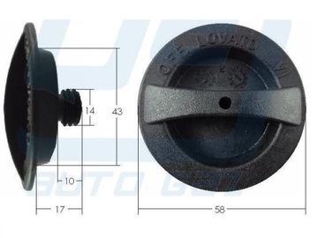 Крышка бензобака Lovato 14 мм, заправочный клапан