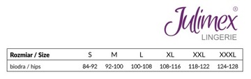 Julimex Figi Majtki Tanga bezszwowe Białe XL 42