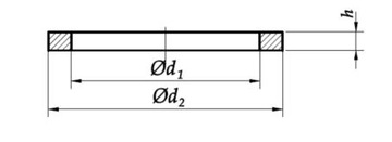 26х34х2 Шайба медная DIN 7603A 1 шт.