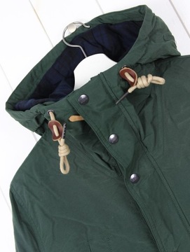 LEE HOODED PARKA KHAKI GREEN KURTKA KAPTUR _ S