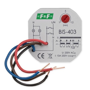 БИСТАБИЛЬНОЕ РЕЛЕ ВРЕМЕНИ ВЫКЛЮЧЕНИЯ Ø60 F&F BIS-403