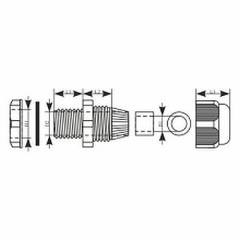 Кабельный ввод PG36 IP68 PG-36