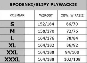 DAWI 3 Spodenki kąpielówki slipy bokserki szorty M