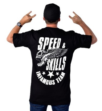 T-shirt XXL SPEED & SKILLS INFAMOUS TEAM+WLEPY