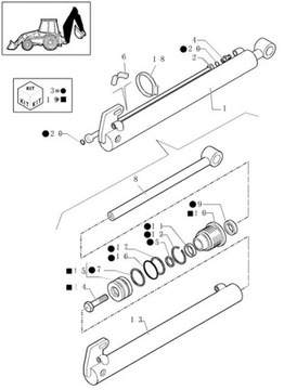 CNH 87414339 уплотнение подъемного рычага