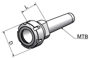 ЦАНГАЛЬНЫЙ ДЕРЖАТЕЛЬ MORSE MK2 ER16 A ЦАНГА